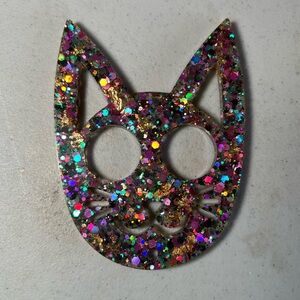 Cat Keychain Self defense (Sparkle)- NEW